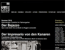 Tablet Screenshot of kammeroper-frankfurt.de